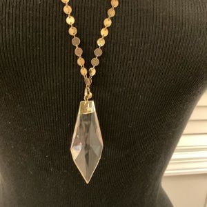 Drop crystal necklace
